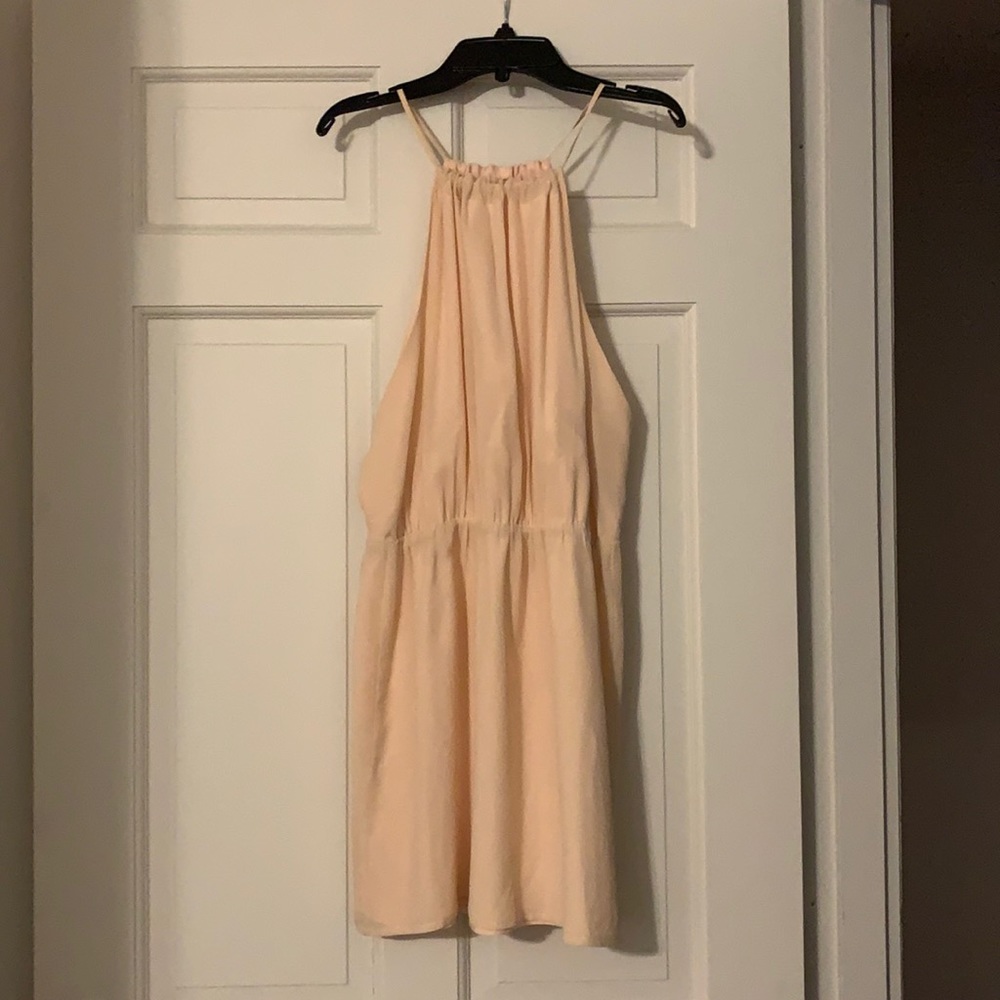 The Coverii Halter Dress. Size small. Blush pink